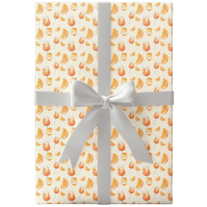 Aperol Spritz 🍊 Wrapping Paper - Polychrome Goods