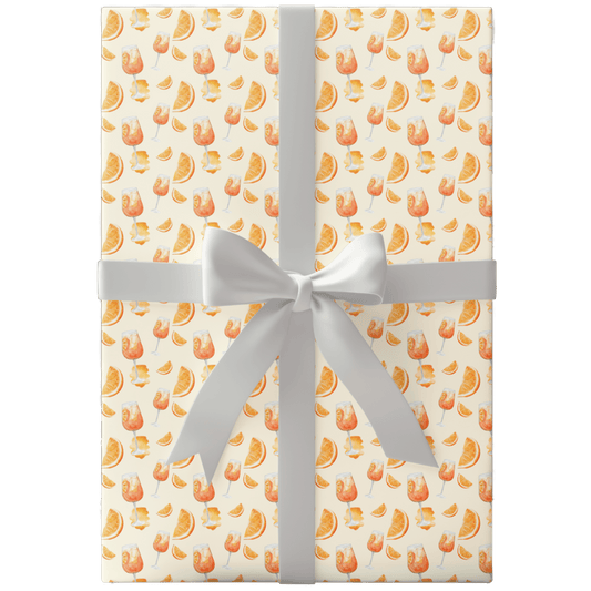 Aperol Spritz 🍊 Wrapping Paper - Polychrome Goods