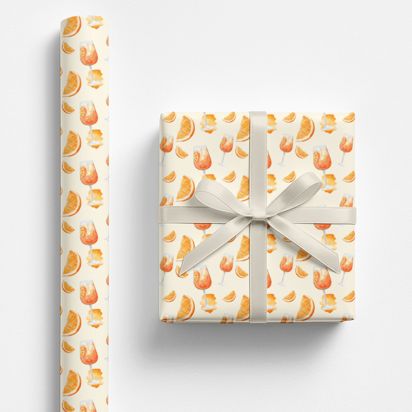 Aperol Spritz 🍊 Wrapping Paper - Polychrome Goods