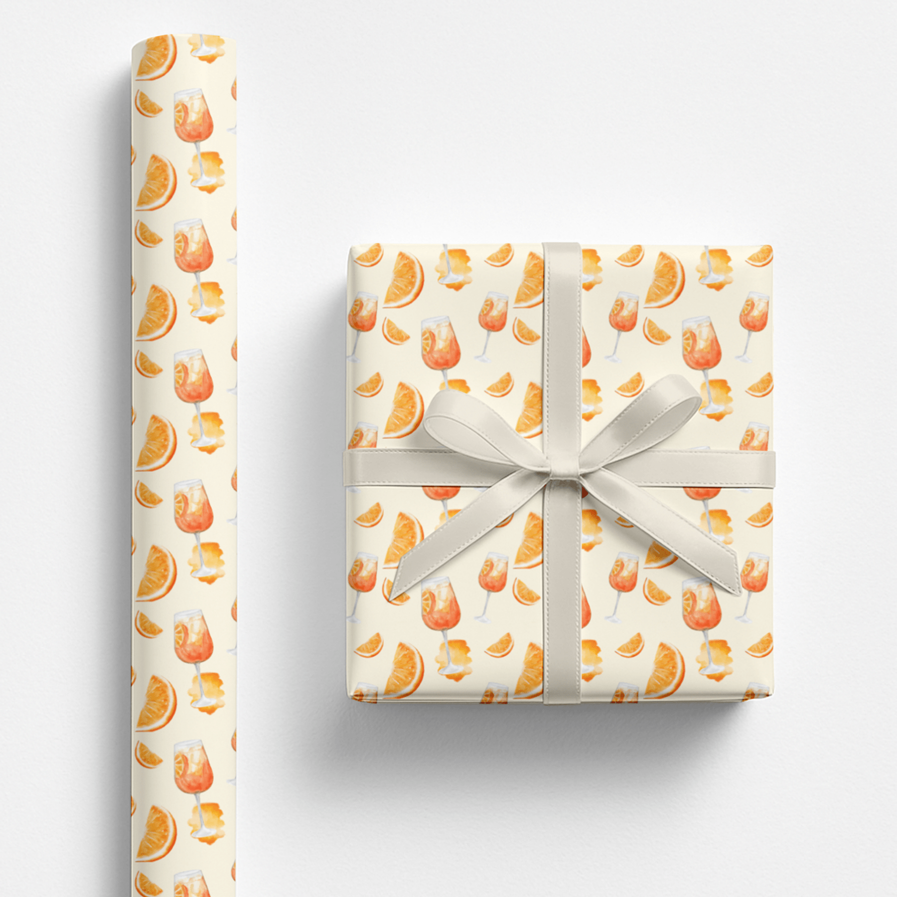 Aperol Spritz 🍊 Wrapping Paper - Polychrome Goods
