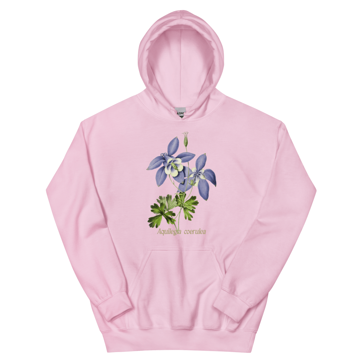 Aquilegia Coerulea Columbine Flower Hoodie - Polychrome Goods 🍊