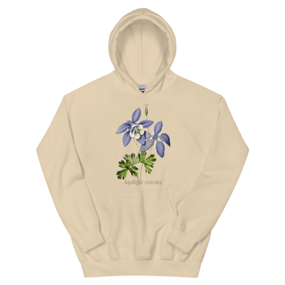 Aquilegia Coerulea Columbine Flower Hoodie - Polychrome Goods 🍊