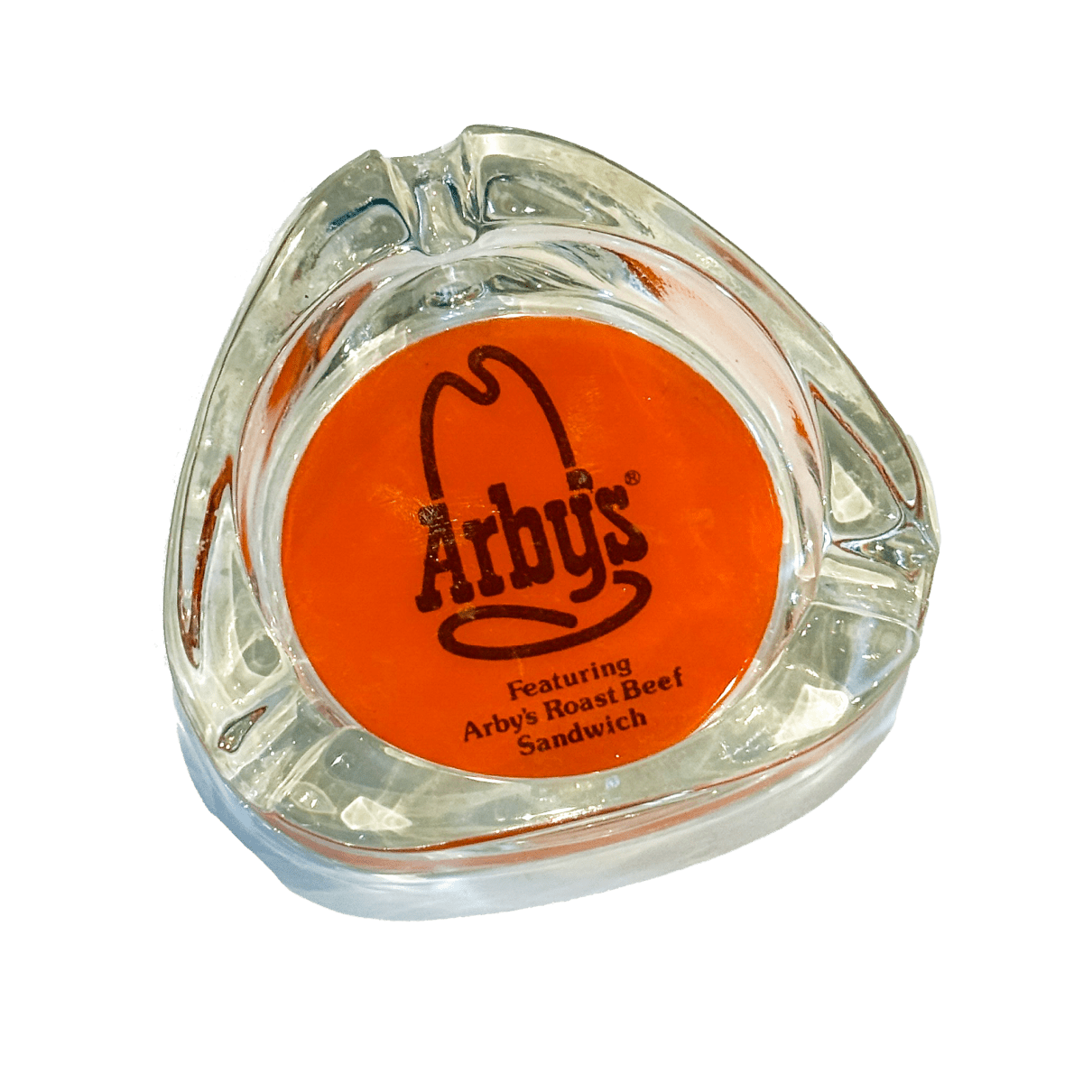 Arby's Vintage Glass Ash Tray - Polychrome Goods 🍊