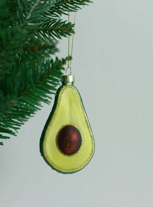 Avocado Christmas Tree Ornament - Polychrome Goods 🍊