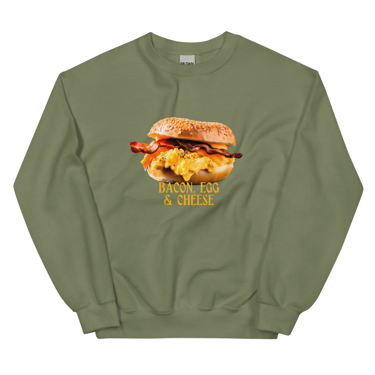 Bacon, Egg & Cheese Breakfast Sandwich Sweatshirt - Polychrome Goods 🍊