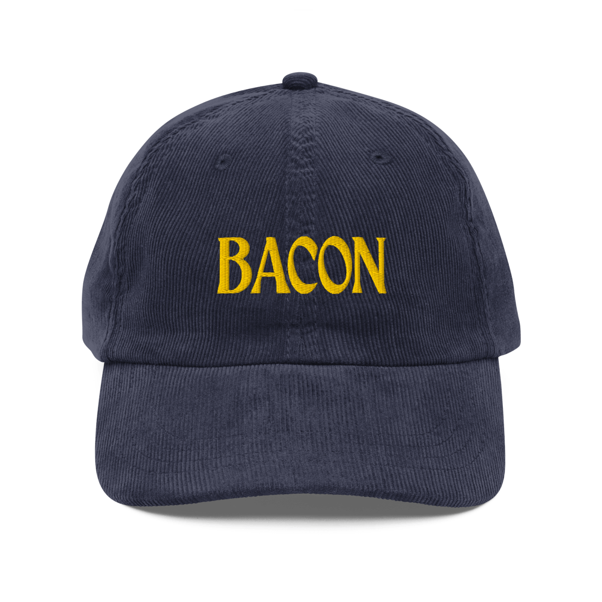 BACON Embroidered Corduroy Hat - Polychrome Goods 🍊