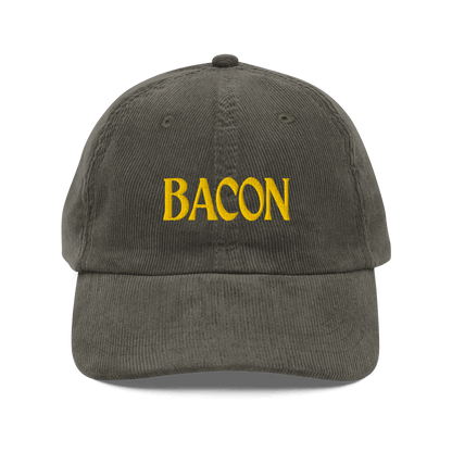 BACON Embroidered Corduroy Hat - Polychrome Goods 🍊