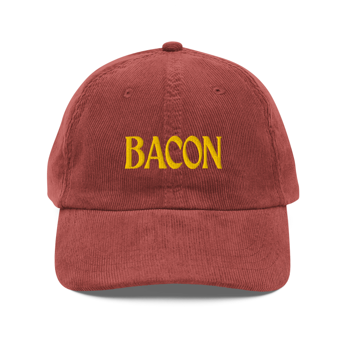 BACON Embroidered Corduroy Hat - Polychrome Goods 🍊