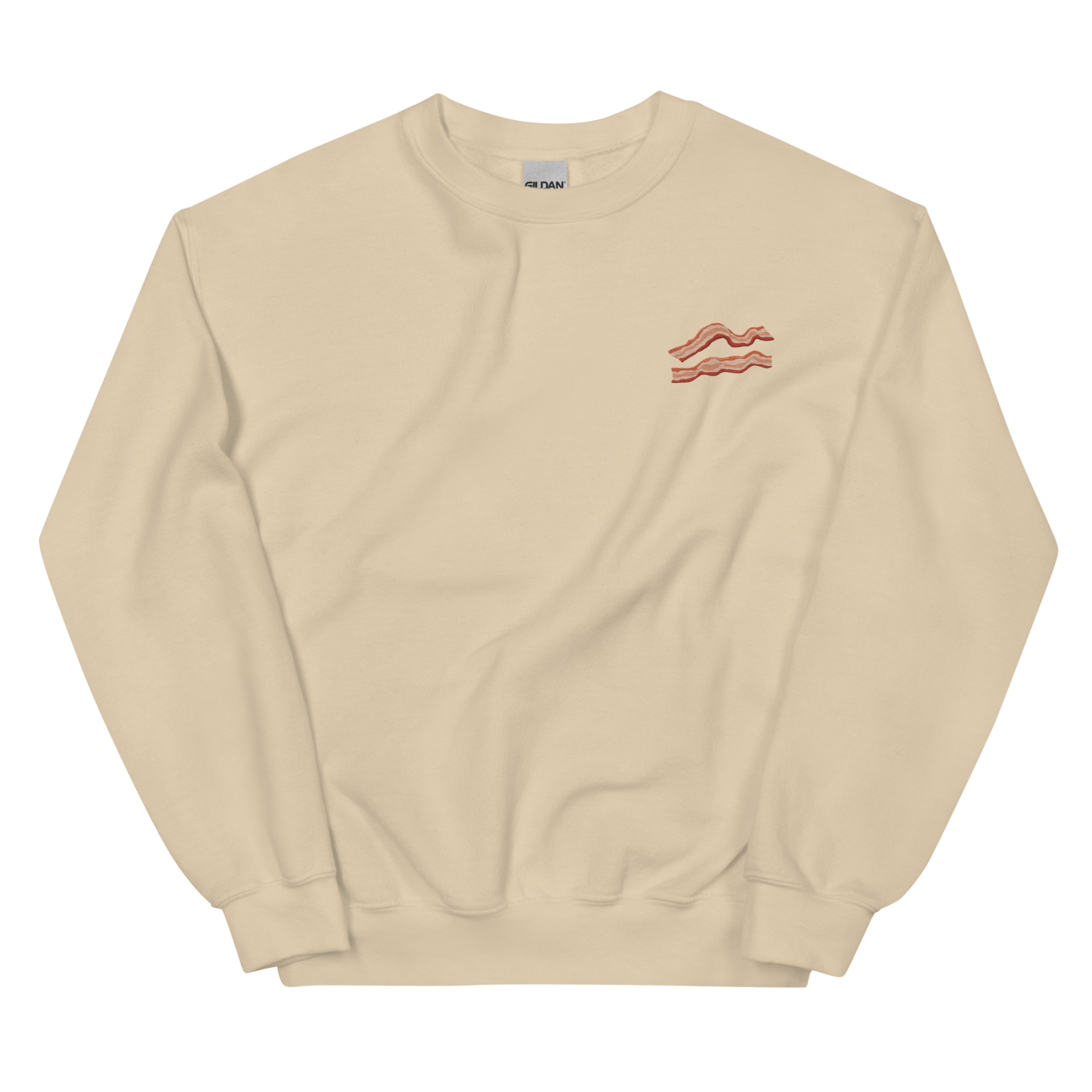 Bacon 🥓 Embroidered Sweatshirt - Polychrome Goods 🍊