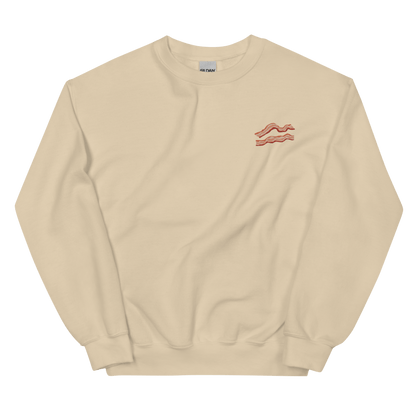 Bacon 🥓 Embroidered Sweatshirt - Polychrome Goods 🍊