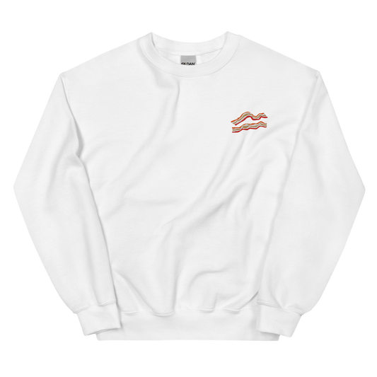 Bacon 🥓 Embroidered Sweatshirt - Polychrome Goods 🍊