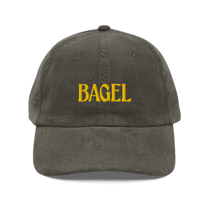 BAGEL Embroidered Corduroy Hat - Polychrome Goods 🍊