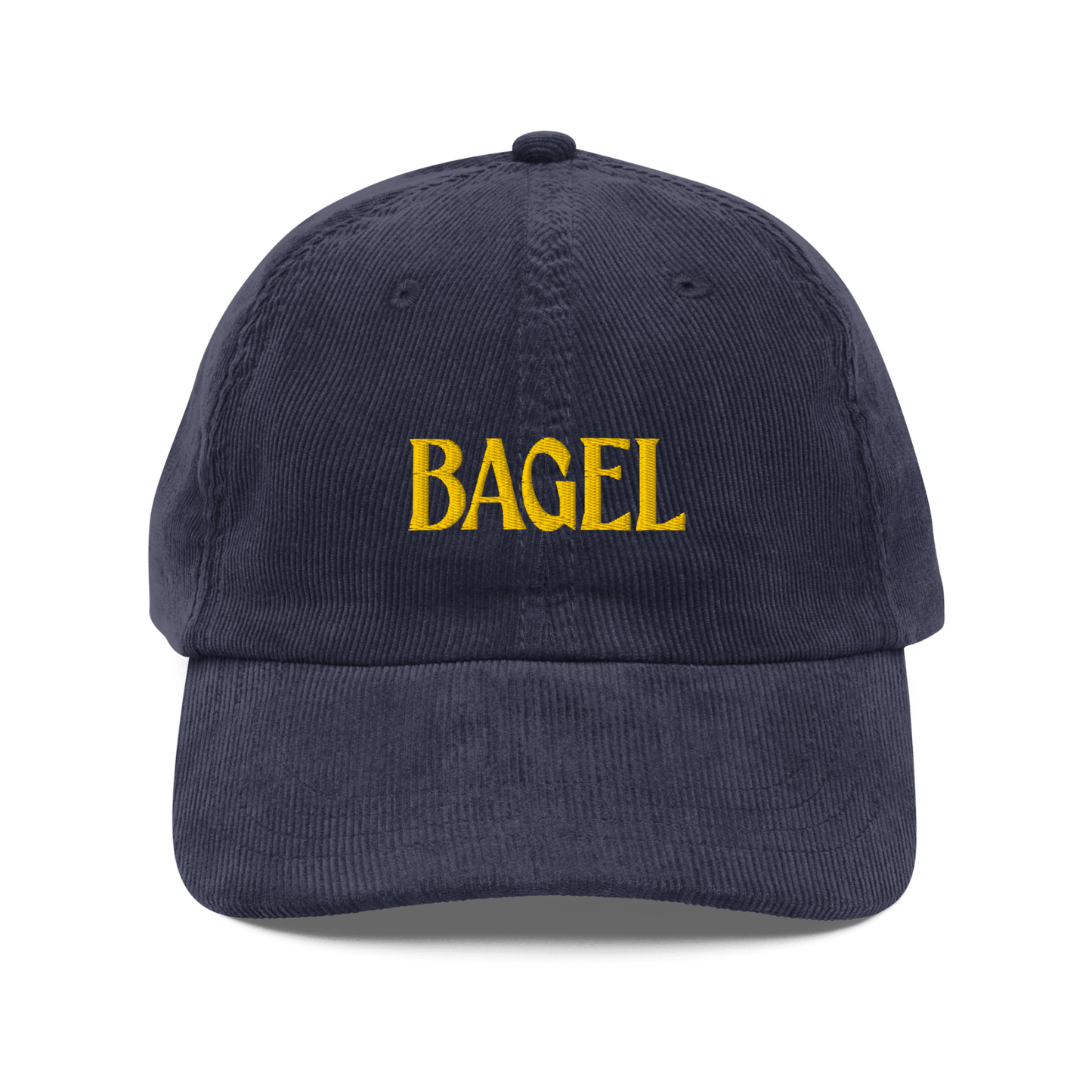 BAGEL Embroidered Corduroy Hat - Polychrome Goods 🍊