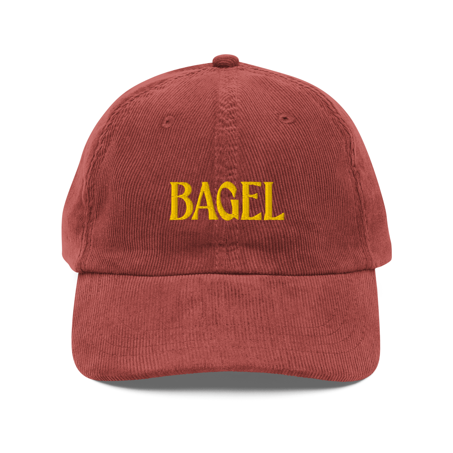 BAGEL Embroidered Corduroy Hat - Polychrome Goods 🍊