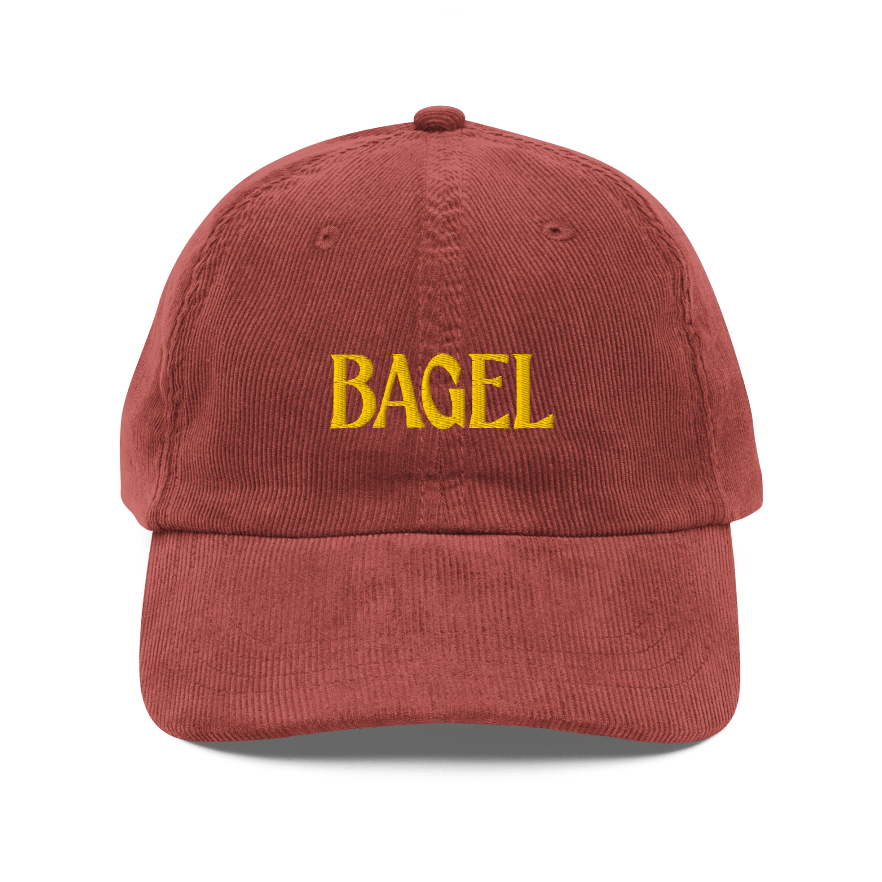 BAGEL Embroidered Corduroy Hat - Polychrome Goods 🍊