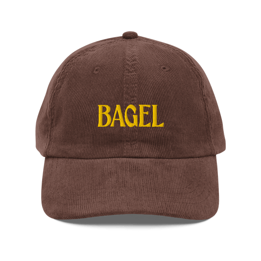 BAGEL Embroidered Corduroy Hat - Polychrome Goods 🍊
