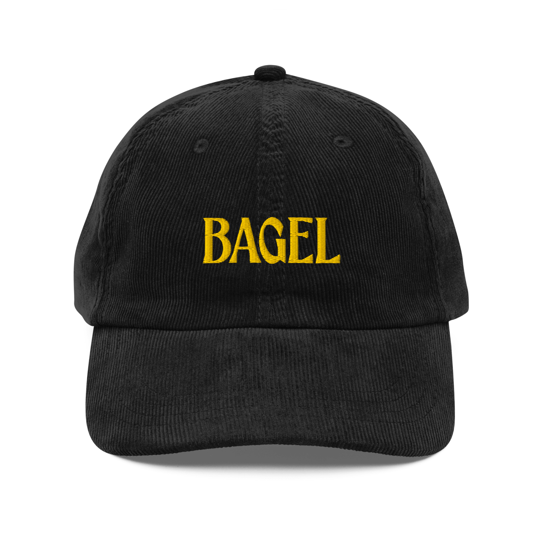 BAGEL Embroidered Corduroy Hat - Polychrome Goods 🍊