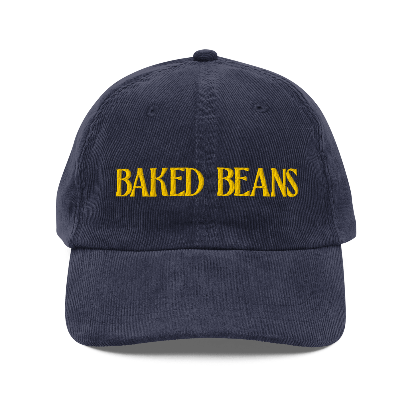 Baked Beans Embroidered Corduroy Hat - Polychrome Goods 🍊