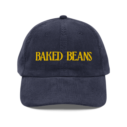 Baked Beans Embroidered Corduroy Hat - Polychrome Goods 🍊