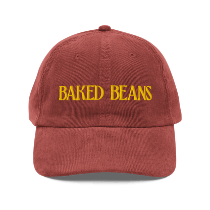 Baked Beans Embroidered Corduroy Hat - Polychrome Goods 🍊