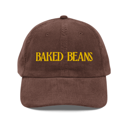 Baked Beans Embroidered Corduroy Hat - Polychrome Goods 🍊
