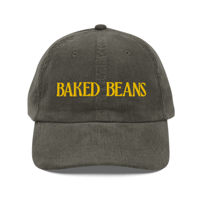 Baked Beans Embroidered Corduroy Hat - Polychrome Goods 🍊