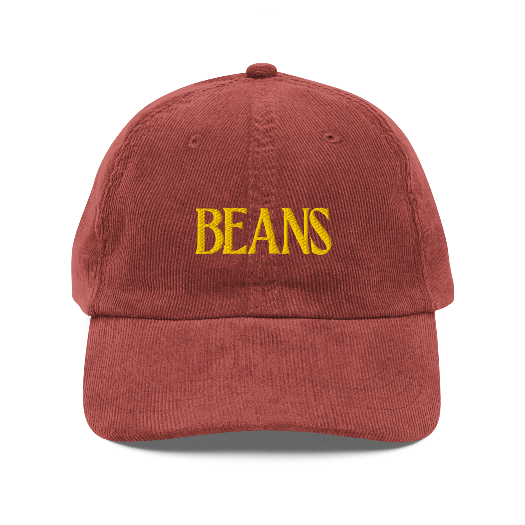 Beans Embroidered Corduroy Hat - Polychrome Goods 🍊
