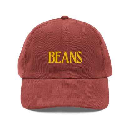 Beans Embroidered Corduroy Hat - Polychrome Goods 🍊