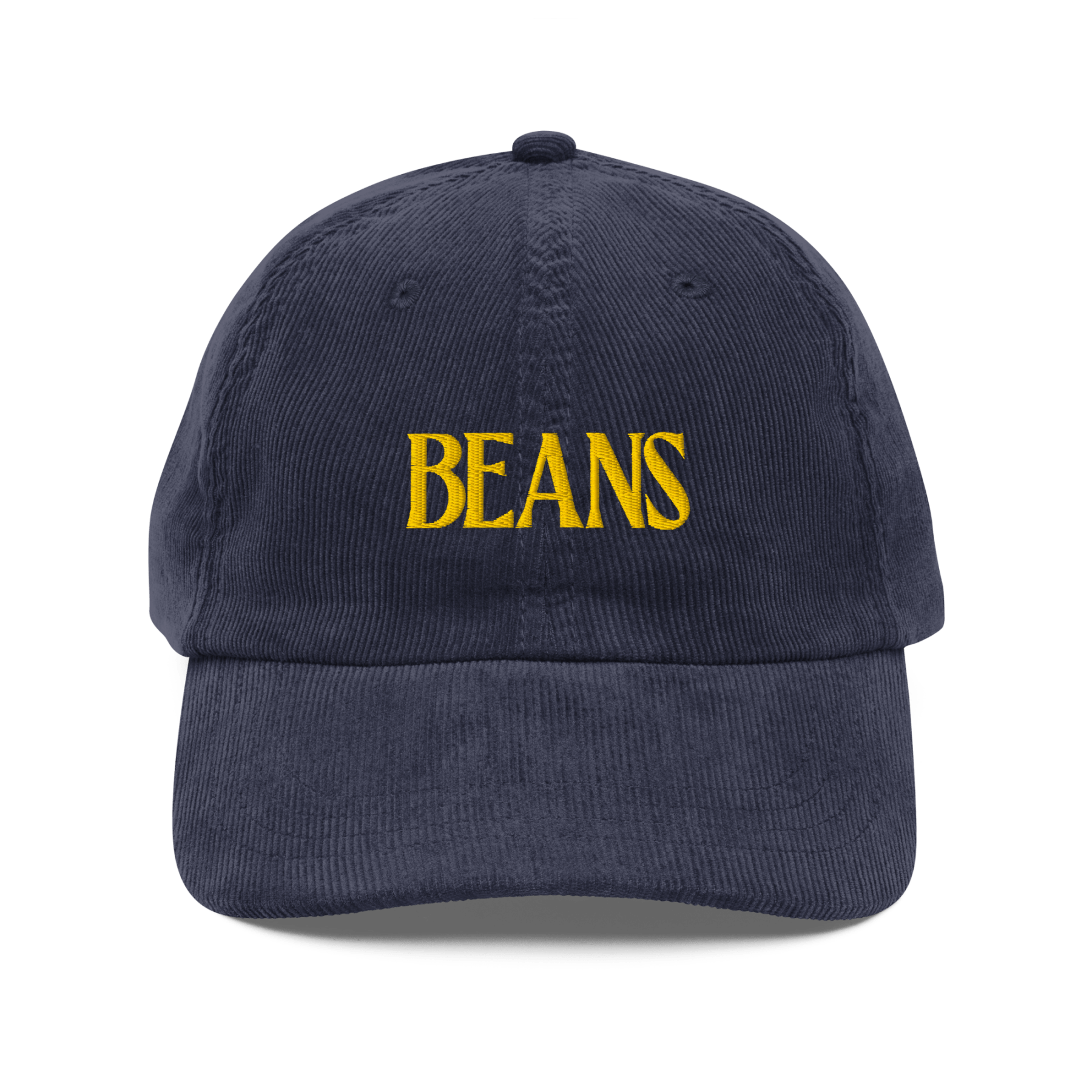 Beans Embroidered Corduroy Hat - Polychrome Goods 🍊