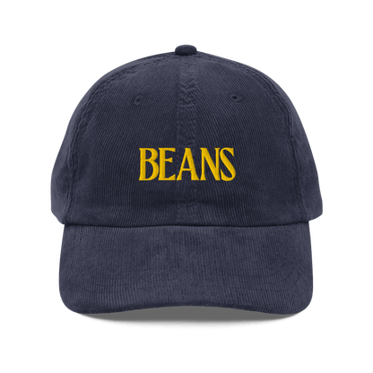 Beans Embroidered Corduroy Hat - Polychrome Goods 🍊