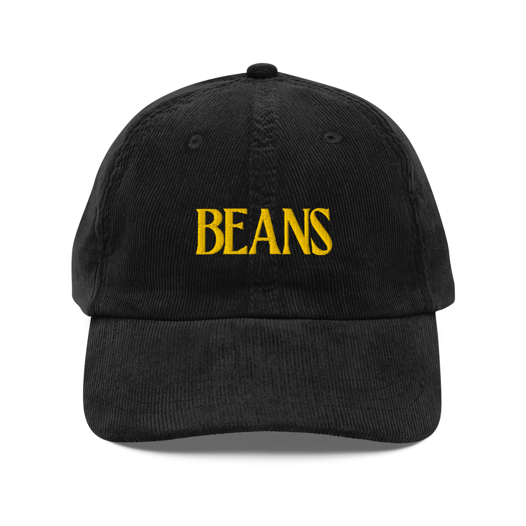 Beans Embroidered Corduroy Hat - Polychrome Goods 🍊