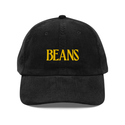 Beans Embroidered Corduroy Hat - Polychrome Goods 🍊