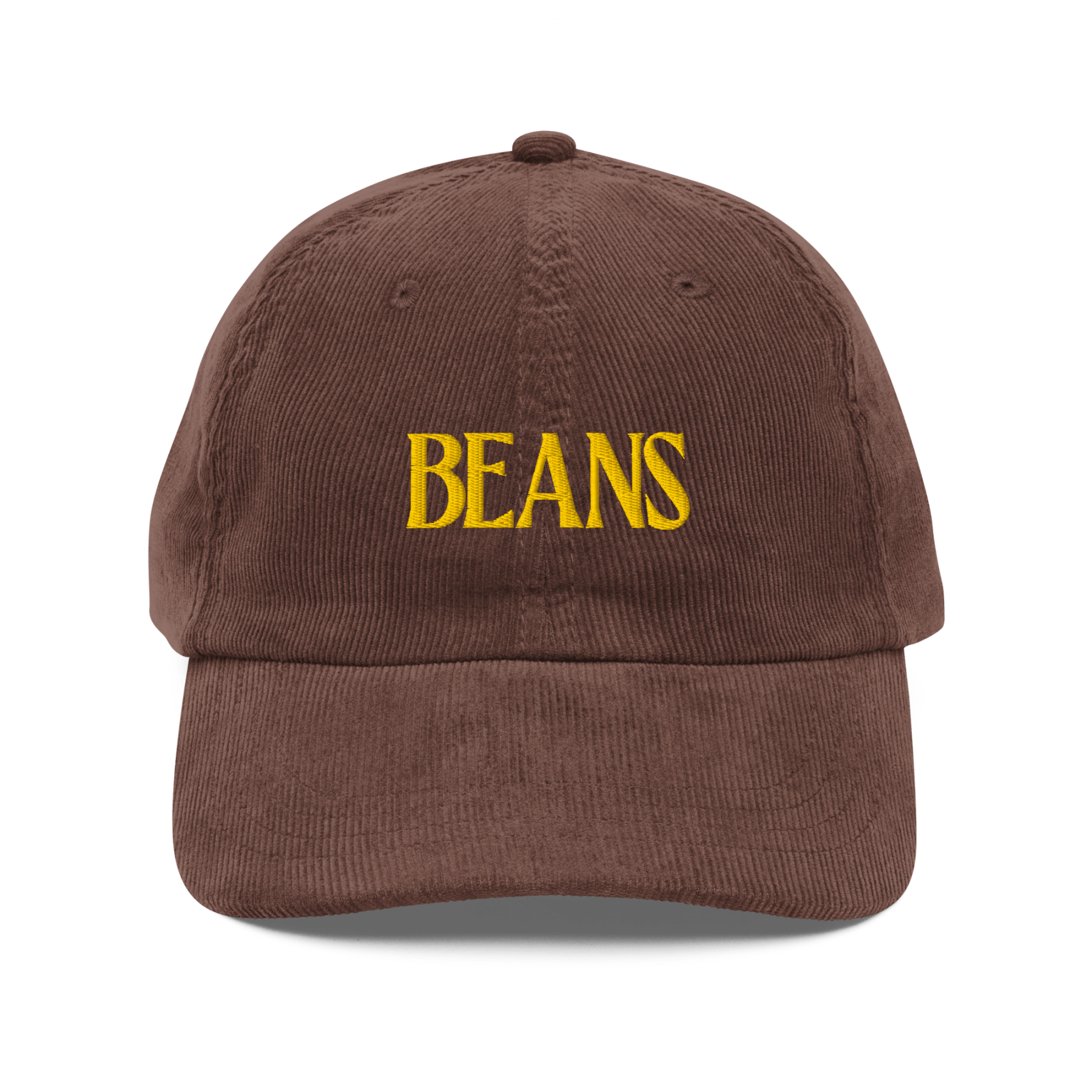 Beans Embroidered Corduroy Hat - Polychrome Goods 🍊