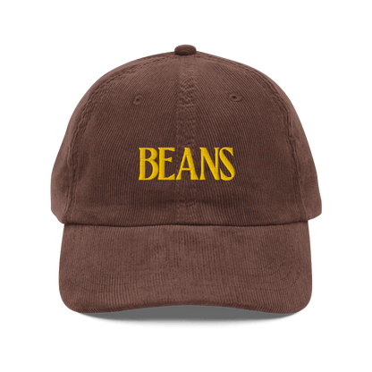 Beans Embroidered Corduroy Hat - Polychrome Goods 🍊