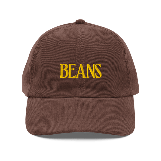 Beans Embroidered Corduroy Hat - Polychrome Goods 🍊