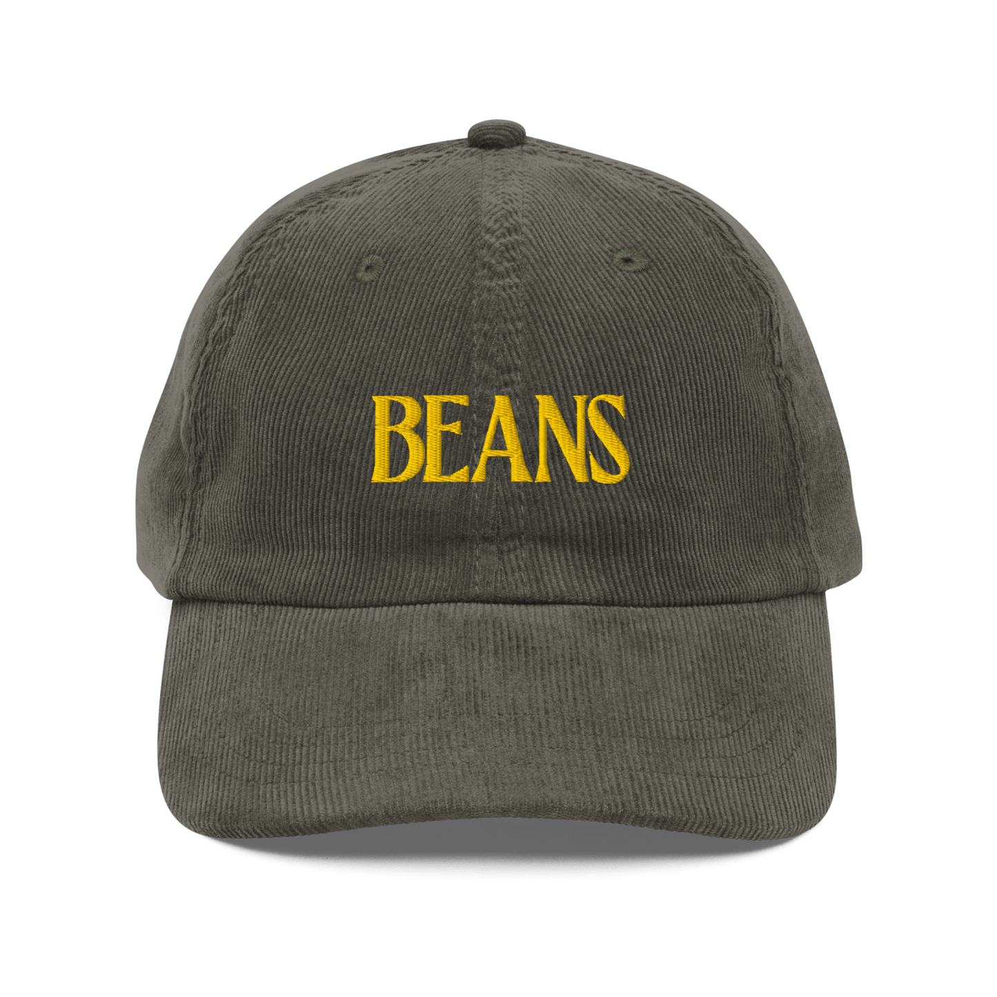 Beans Embroidered Corduroy Hat - Polychrome Goods 🍊