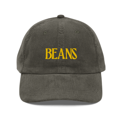 Beans Embroidered Corduroy Hat - Polychrome Goods 🍊