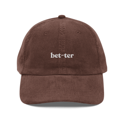Bet - ter Embroidered Corduroy Hat - Polychrome Goods