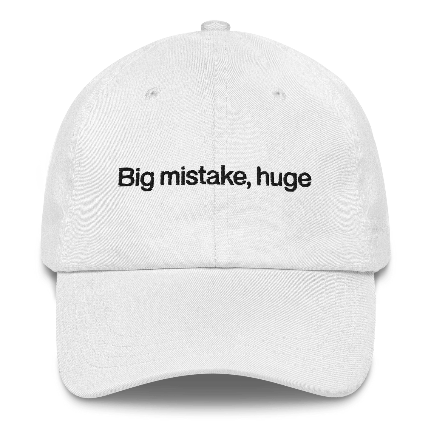 Big Mistake, Huge Embroidered Hat - Polychrome Goods 🍊