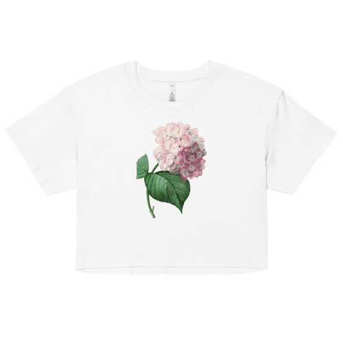 Blooming Hydrangea Flower Crop Top