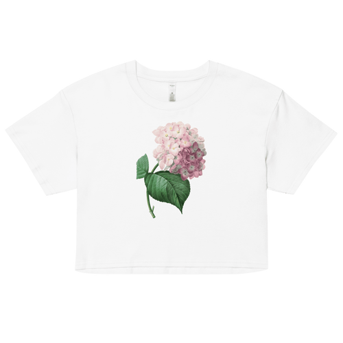 Blooming Hydrangea Flower Crop Top