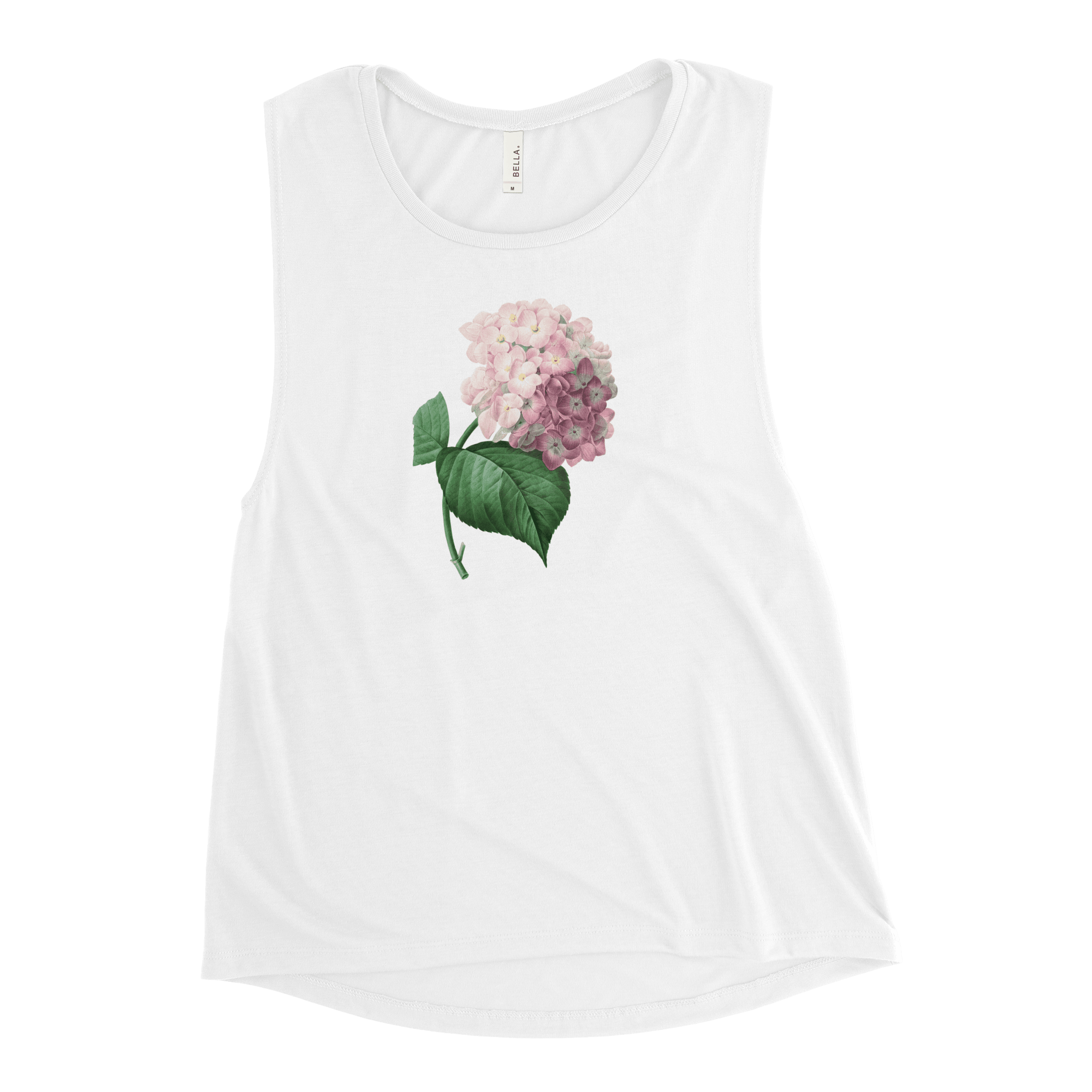 Blooming Hydrangea Flower Tank Top - Polychrome Goods 🍊