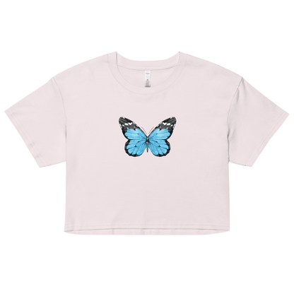 Blue Butterfly Crop Top - Polychrome Goods 🍊