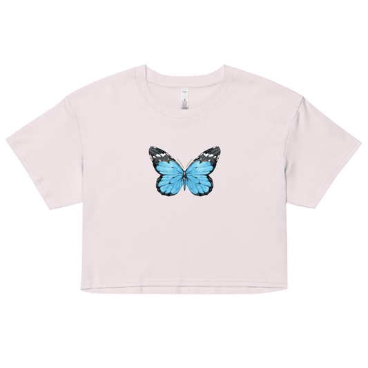 Blue Butterfly Crop Top - Polychrome Goods 🍊