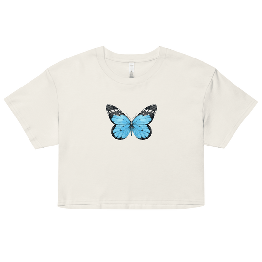 Blue Butterfly Crop Top - Polychrome Goods 🍊