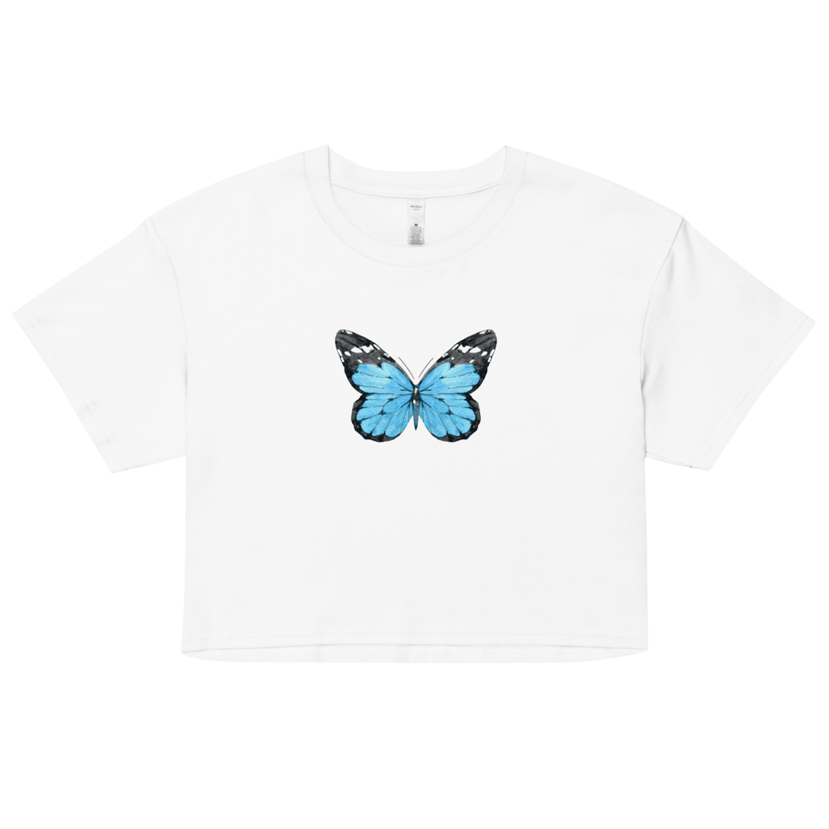 Blue Butterfly Crop Top - Polychrome Goods 🍊