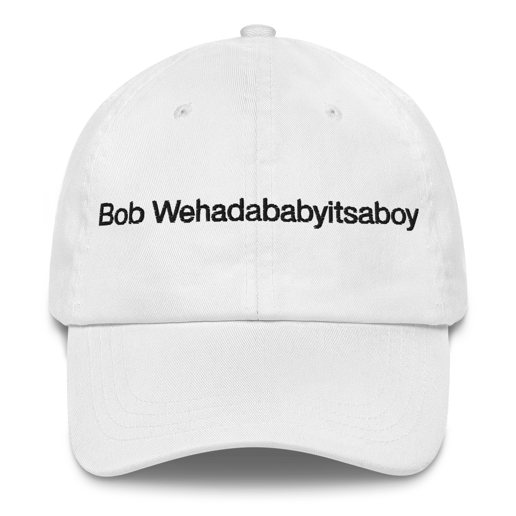 Bob Wehadababyitsaboy Embroidered Hat - Polychrome Goods 🍊