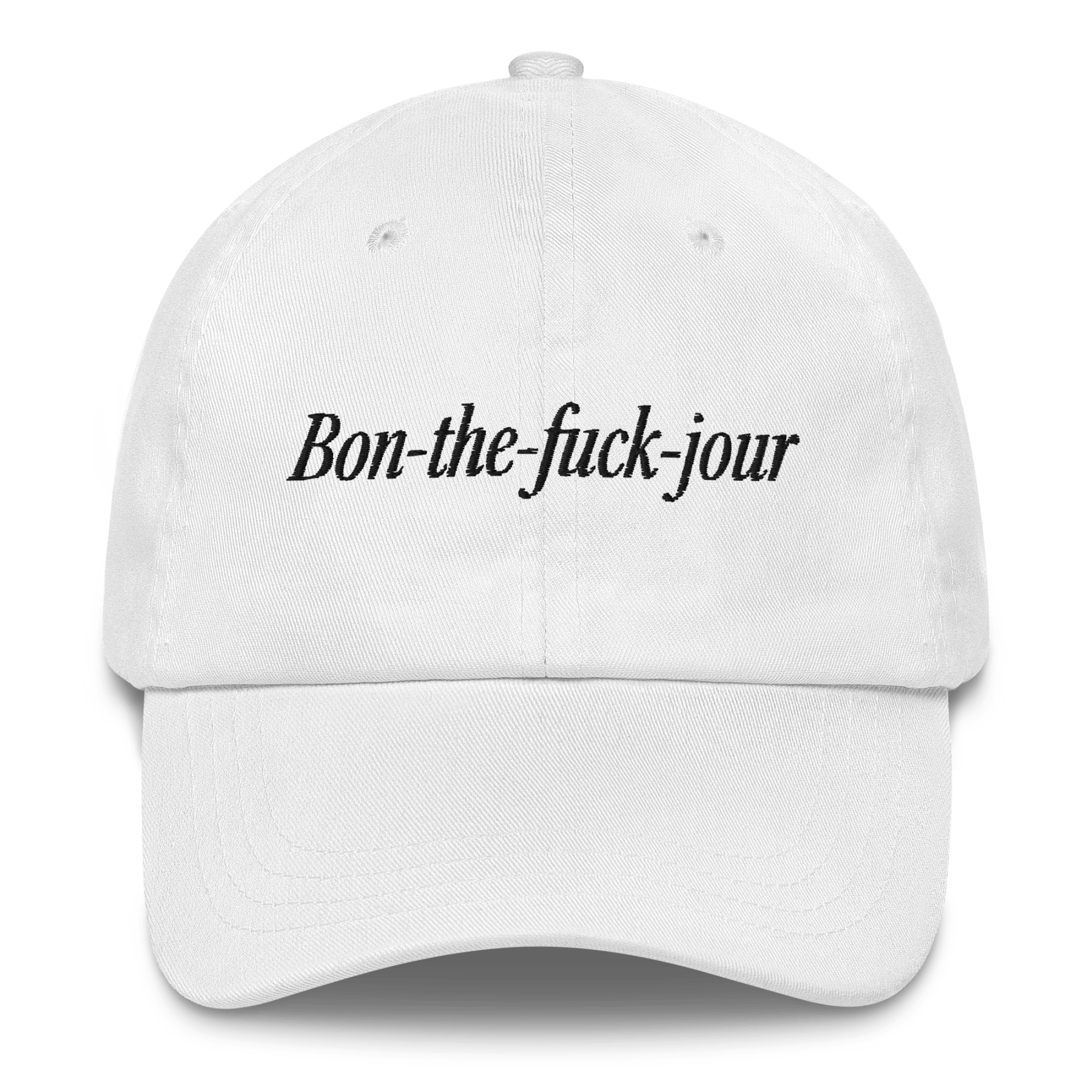 Bon - the - fuck - jour Embroidered Hat - Polychrome Goods 🍊