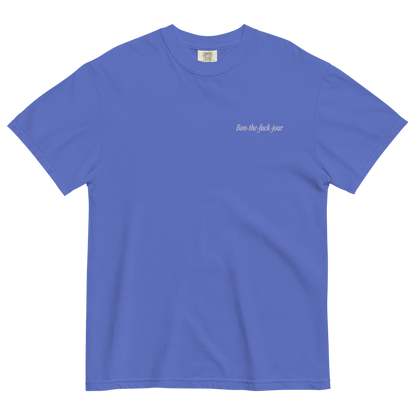 Bon - the - fuck - jour Embroidered T-Shirt - Polychrome Goods 🍊