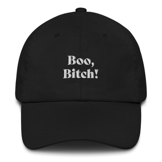 Boo, Bitch! Embroidered Hat | Halloween Costume - Polychrome Goods 🍊